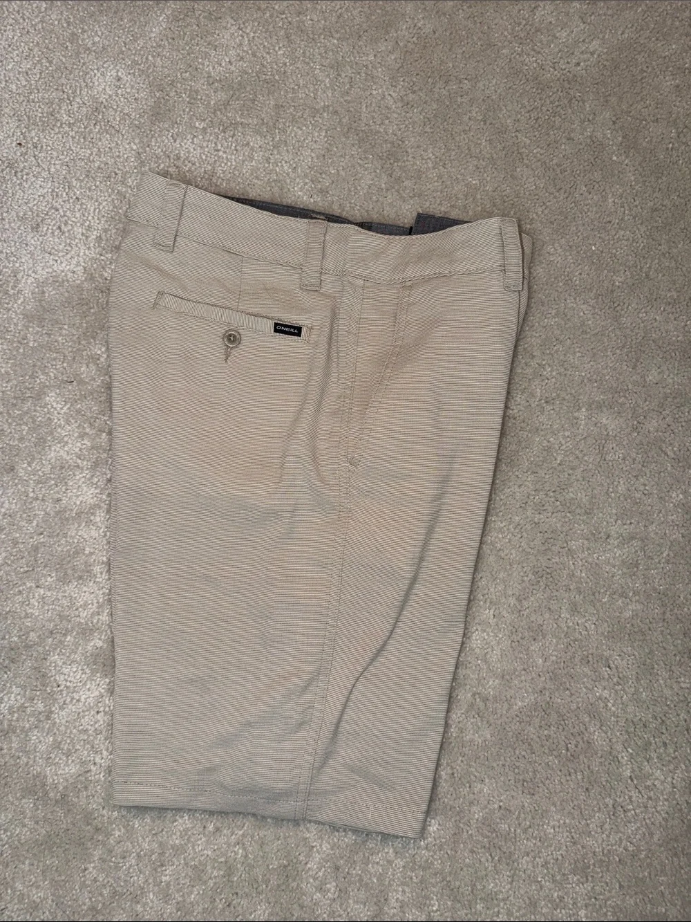 O'Neill Men's Flat Front Shorts in Light Tan
